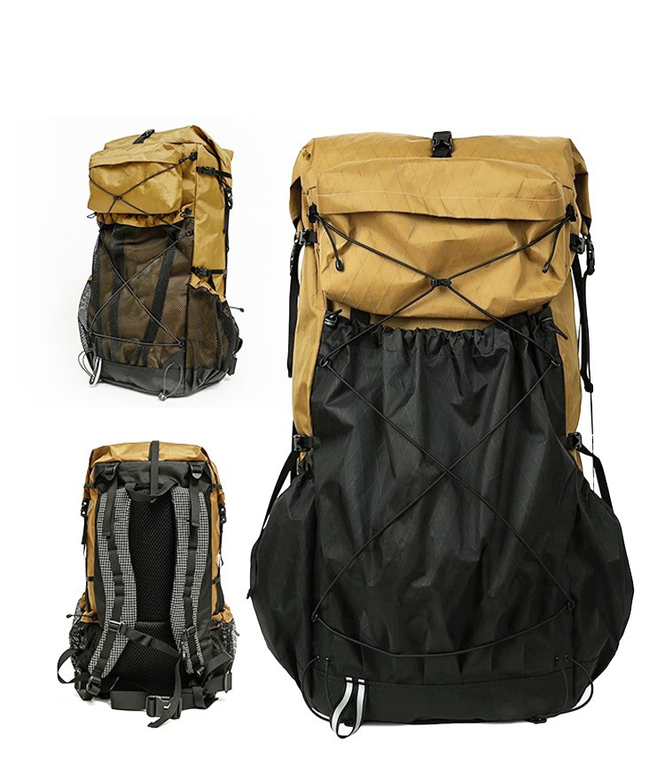 Backpack mynydda awyr agored proffesiynol, gallu mawr, ysgafn, ar gyfer heicio, teithio, gwersylla, gwrth-ddŵr, sach gefn, bag ysgwydd.