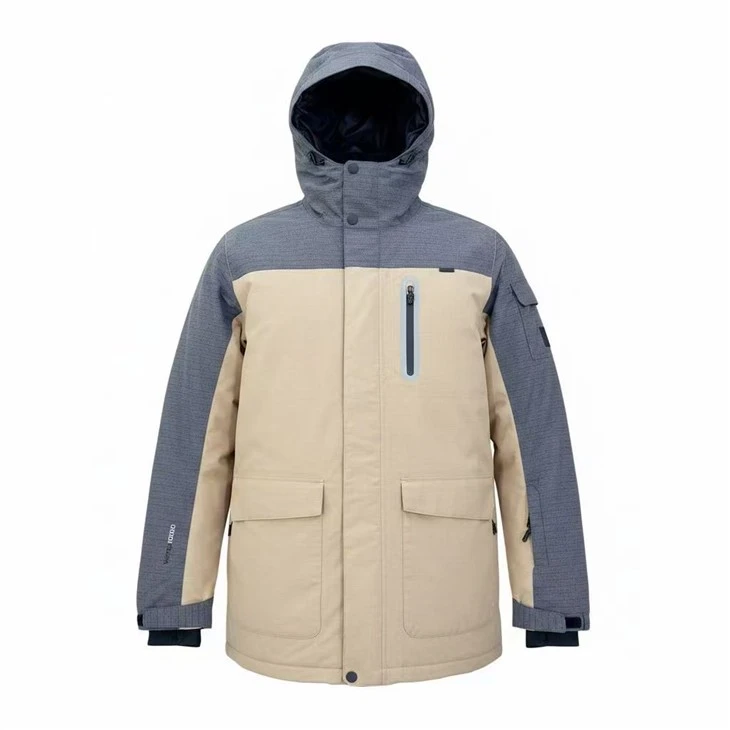 Bloc Lliw Dynion Siaced Sgïo Ripstop