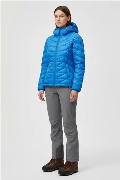 Ultralight Chevron Quilted Goose Down Hooded Jacket high quality